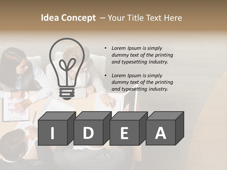 Angle Businessteam Businesspeople PowerPoint Template