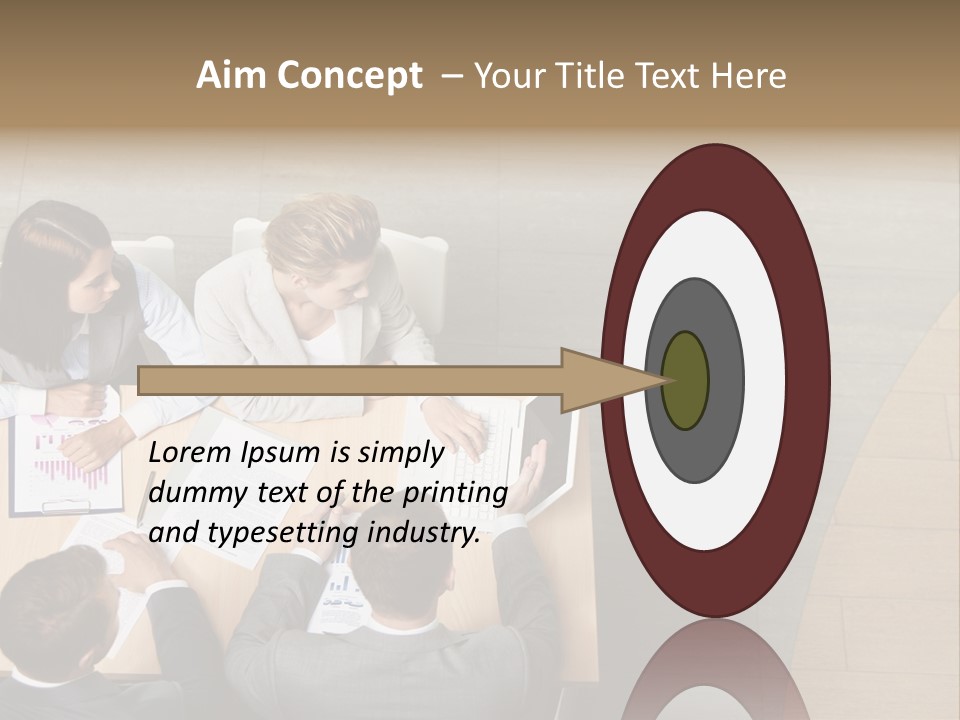Angle Businessteam Businesspeople PowerPoint Template