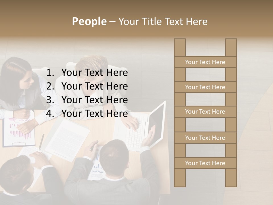 Angle Businessteam Businesspeople PowerPoint Template