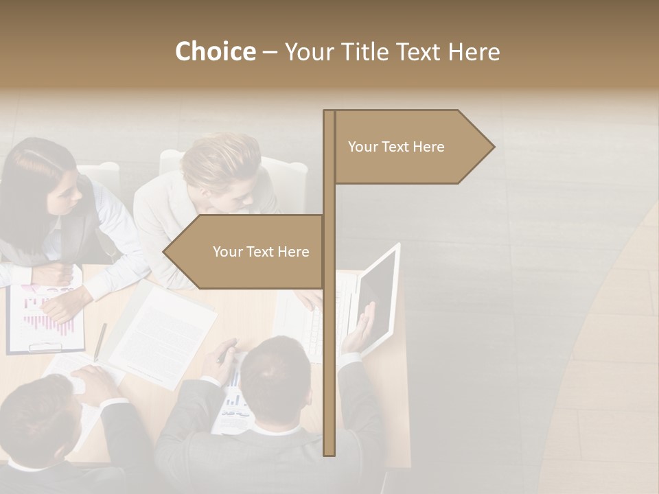 Angle Businessteam Businesspeople PowerPoint Template