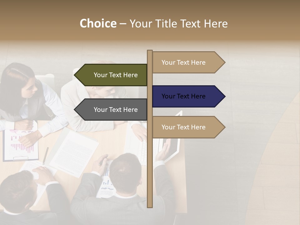 Angle Businessteam Businesspeople PowerPoint Template
