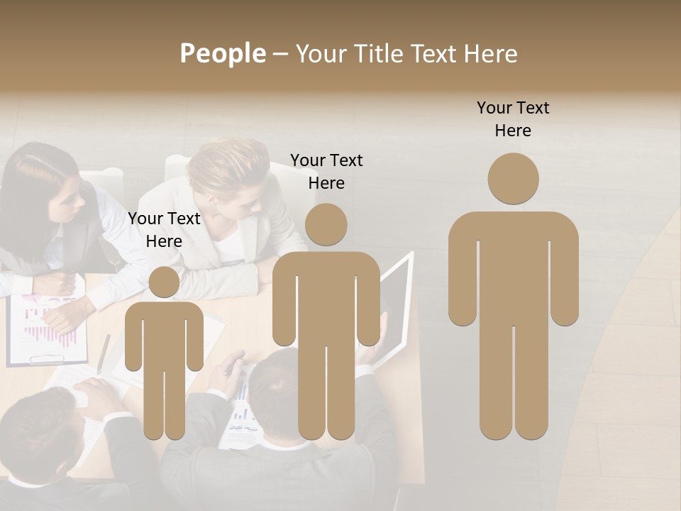 Angle Businessteam Businesspeople PowerPoint Template