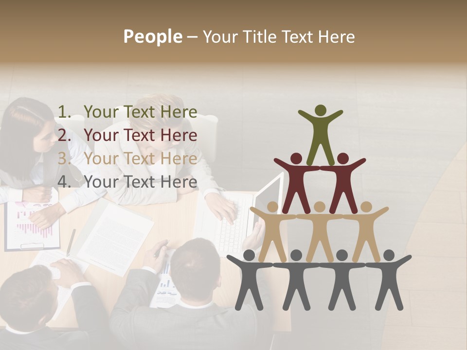 Angle Businessteam Businesspeople PowerPoint Template