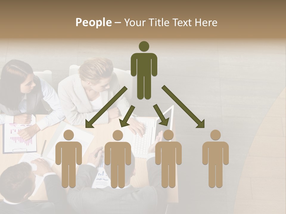Angle Businessteam Businesspeople PowerPoint Template