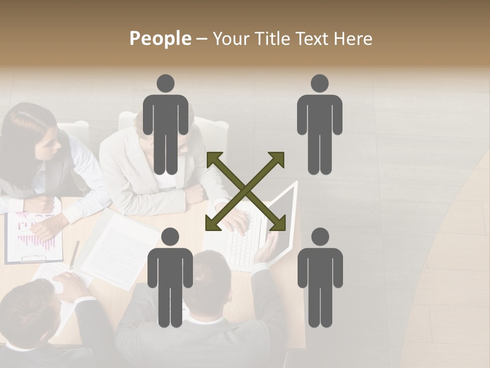 Angle Businessteam Businesspeople PowerPoint Template