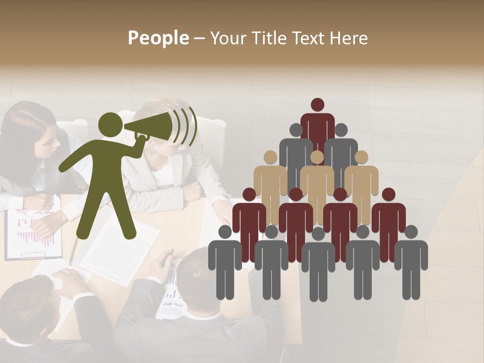 Angle Businessteam Businesspeople PowerPoint Template