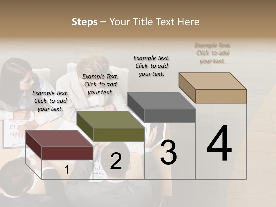 Angle Businessteam Businesspeople PowerPoint Template
