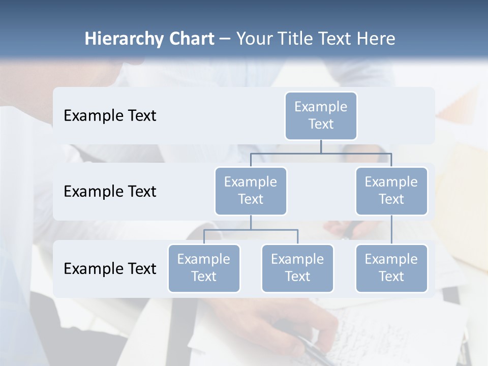 A Couple Of People Sitting At A Table With Papers PowerPoint Template