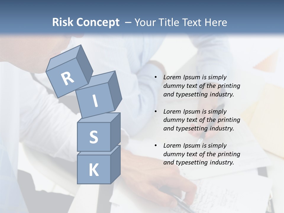 A Couple Of People Sitting At A Table With Papers PowerPoint Template