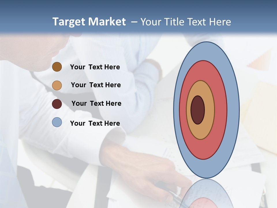 A Couple Of People Sitting At A Table With Papers PowerPoint Template