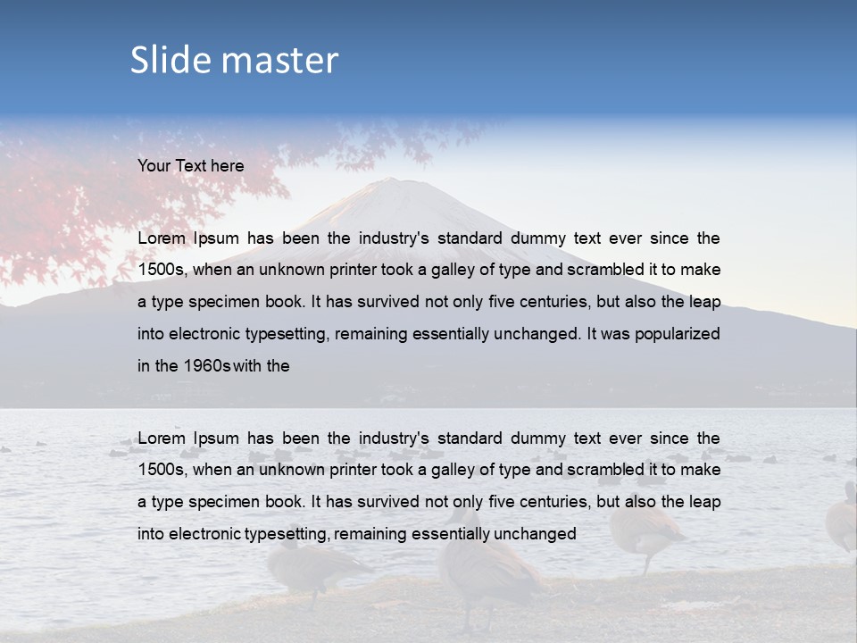 White Water Nature PowerPoint Template