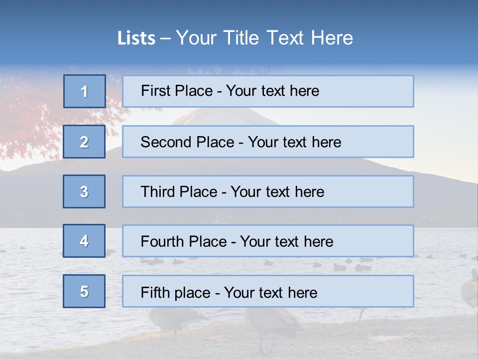 White Water Nature PowerPoint Template