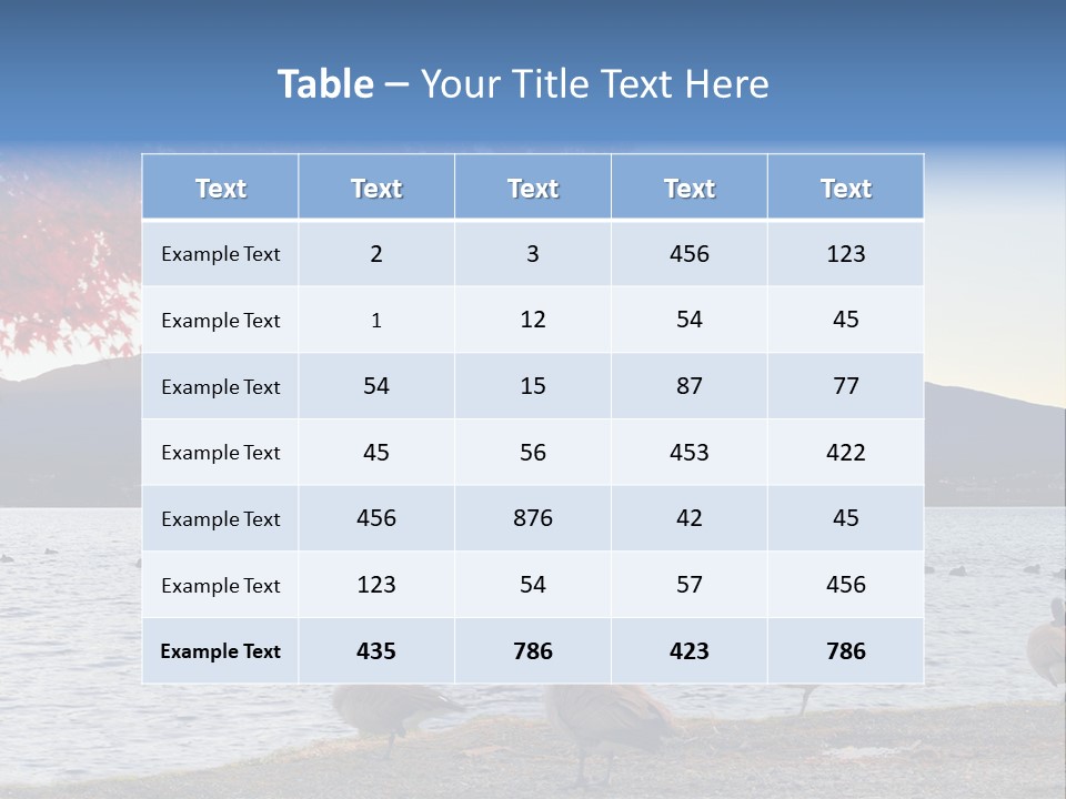 White Water Nature PowerPoint Template