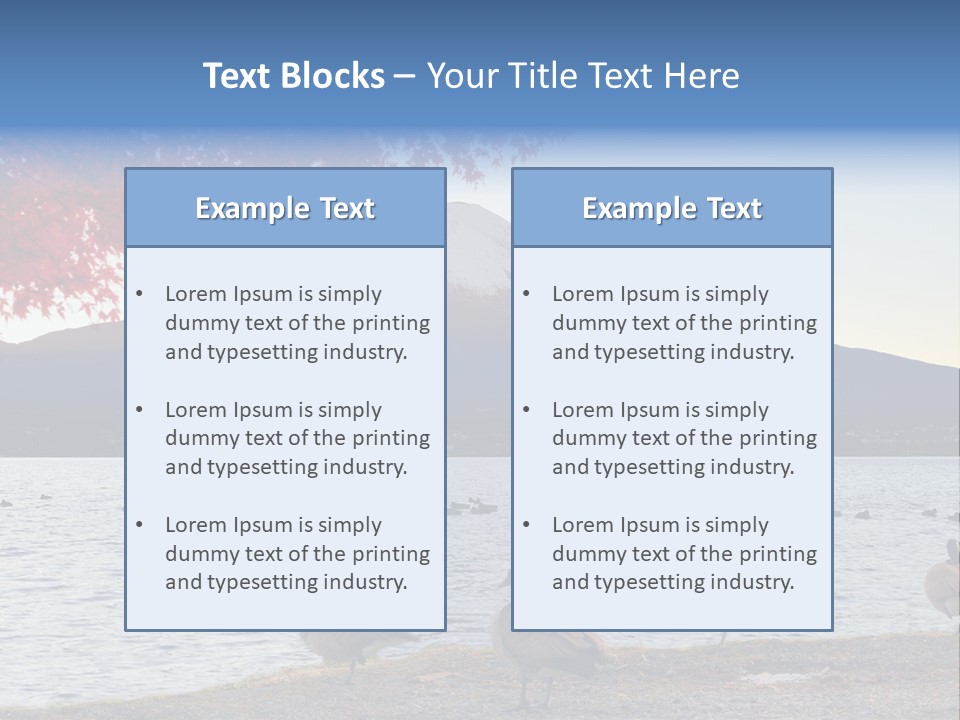 White Water Nature PowerPoint Template