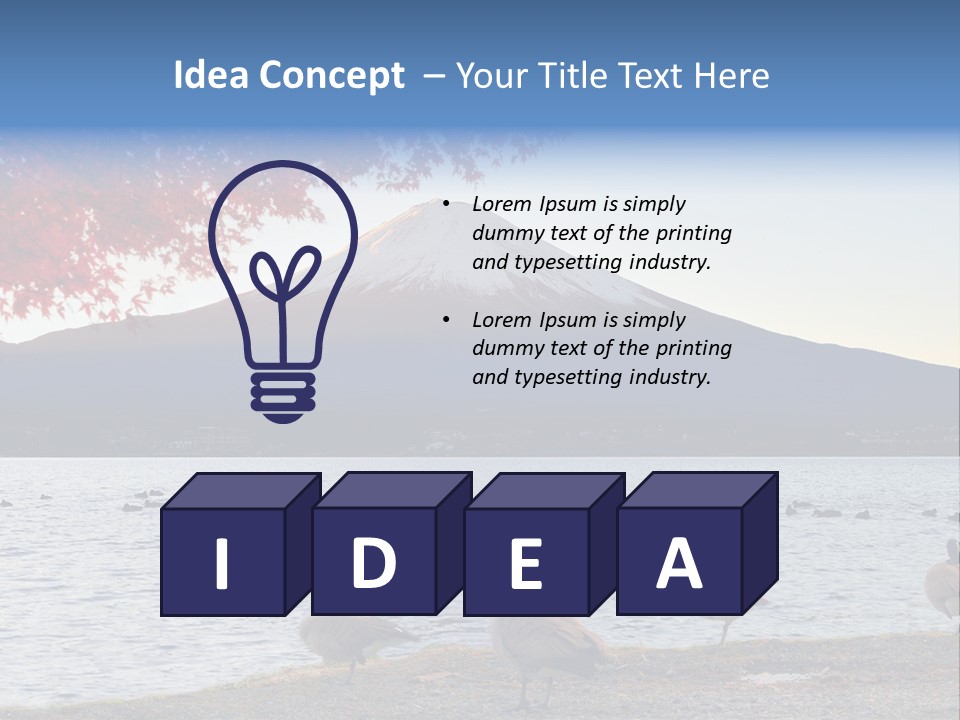 White Water Nature PowerPoint Template