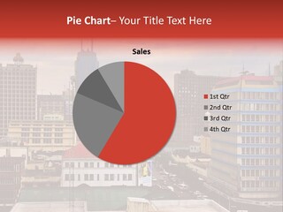 Square Cityscape Commercial PowerPoint Template