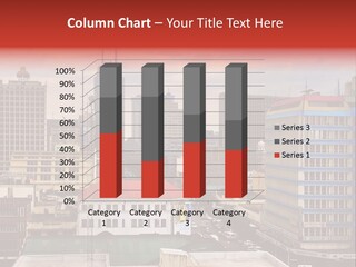 Square Cityscape Commercial PowerPoint Template