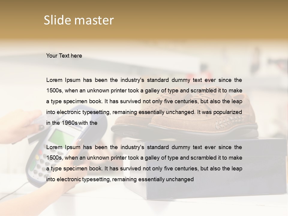 Clothing Shop Purchase PowerPoint Template