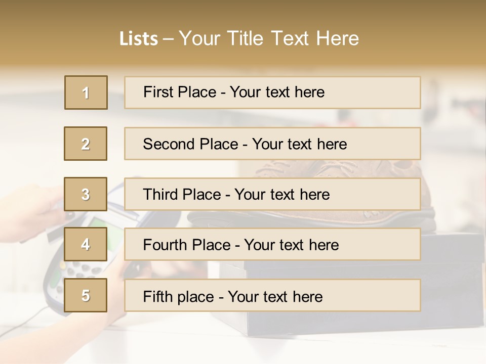 Clothing Shop Purchase PowerPoint Template