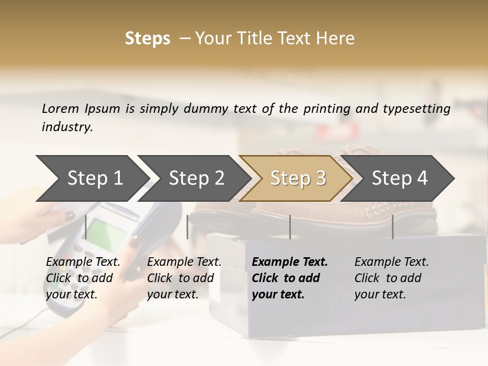 Clothing Shop Purchase PowerPoint Template