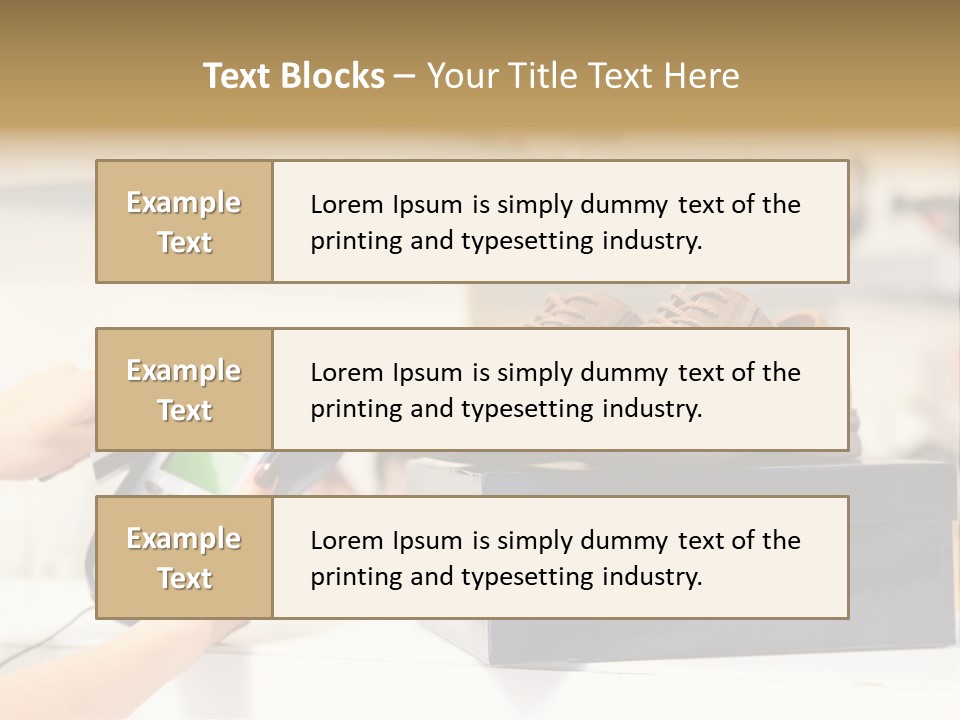 Clothing Shop Purchase PowerPoint Template