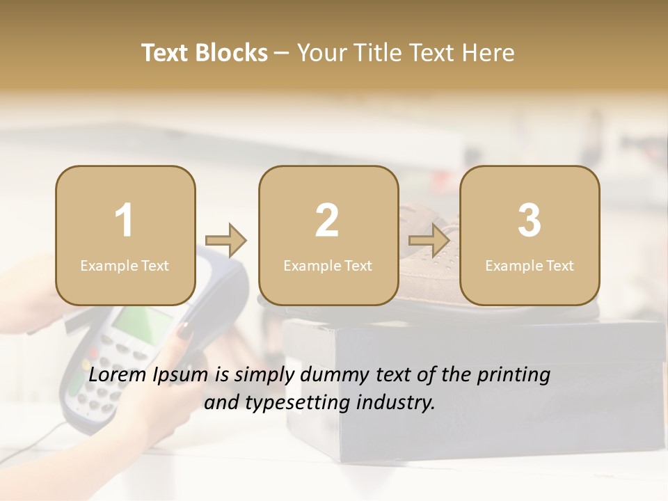 Clothing Shop Purchase PowerPoint Template