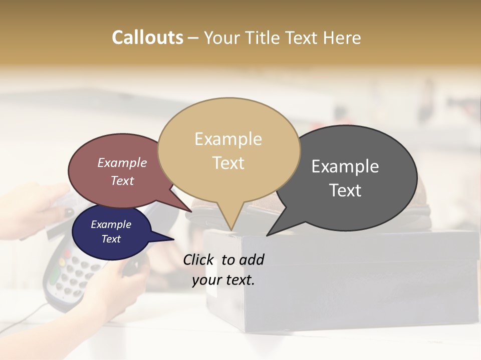 Clothing Shop Purchase PowerPoint Template