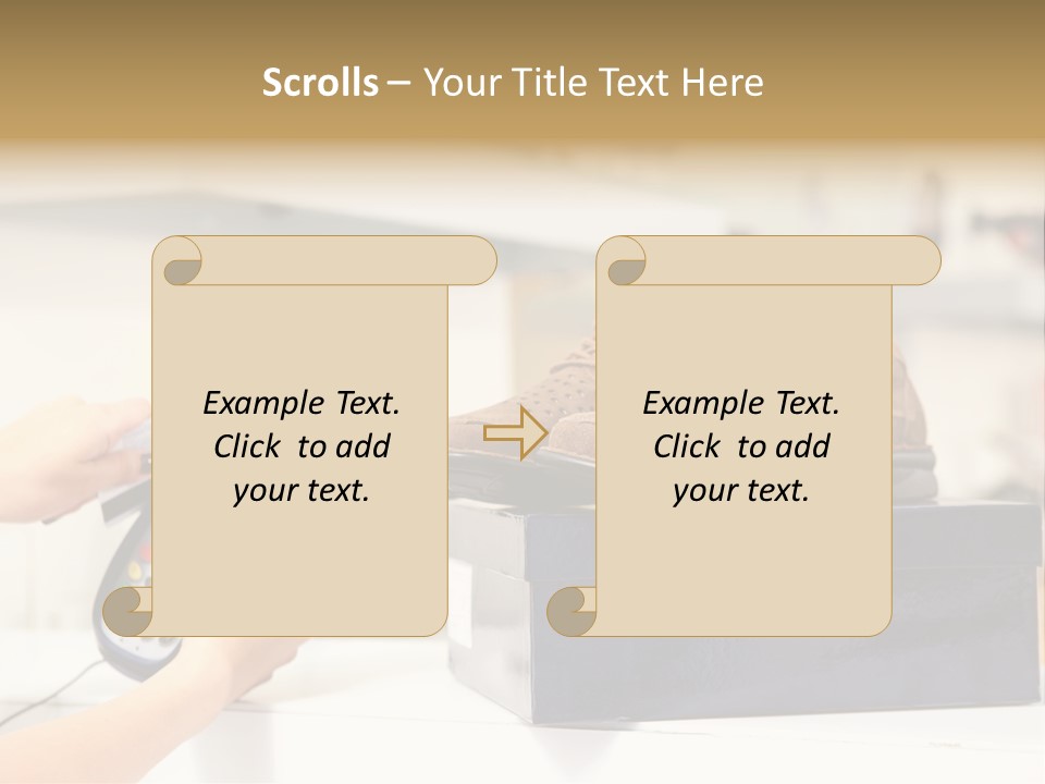 Clothing Shop Purchase PowerPoint Template