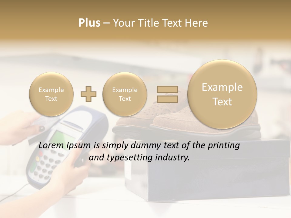 Clothing Shop Purchase PowerPoint Template