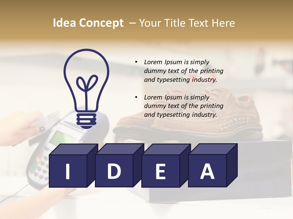 Clothing Shop Purchase PowerPoint Template