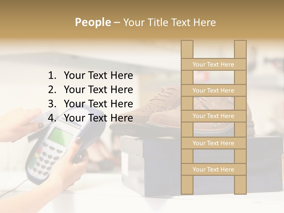 Clothing Shop Purchase PowerPoint Template