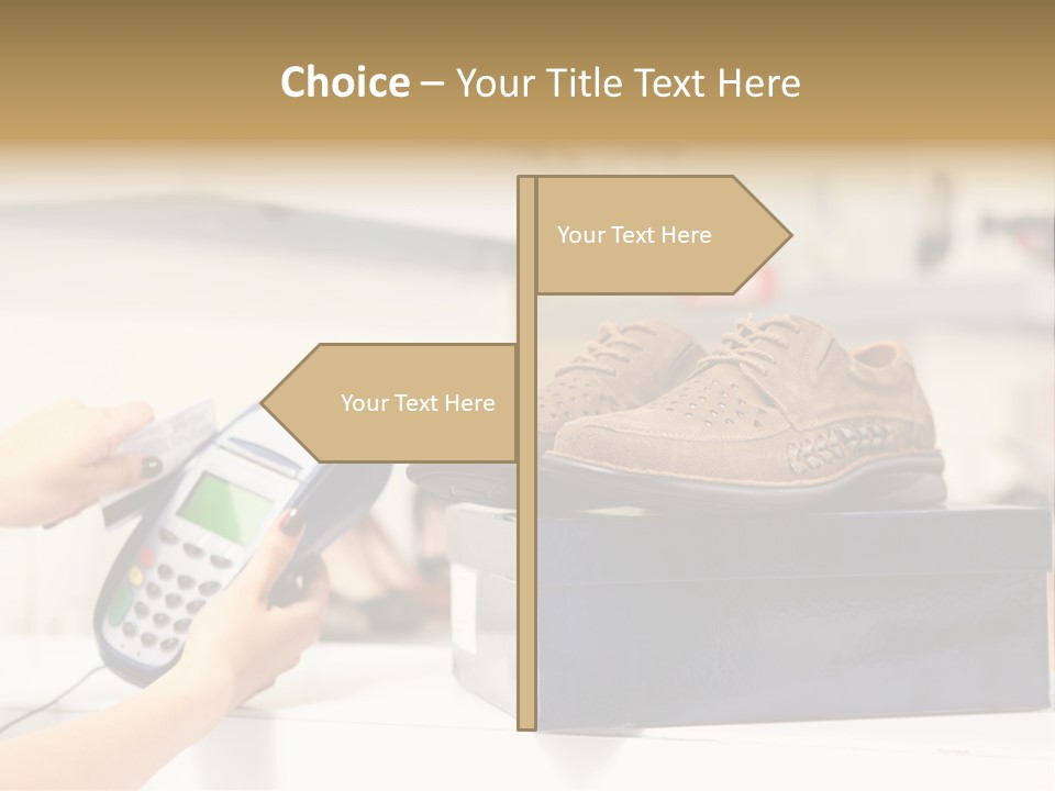 Clothing Shop Purchase PowerPoint Template