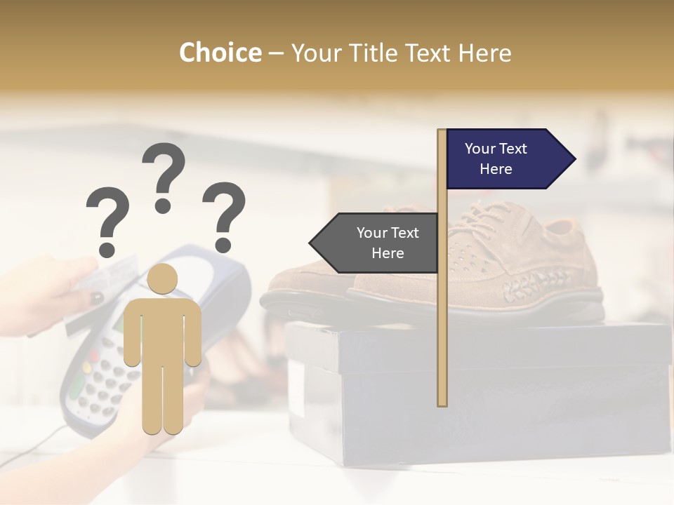 Clothing Shop Purchase PowerPoint Template