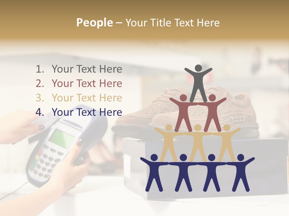 Clothing Shop Purchase PowerPoint Template