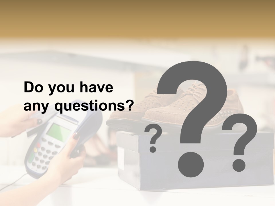 Clothing Shop Purchase PowerPoint Template