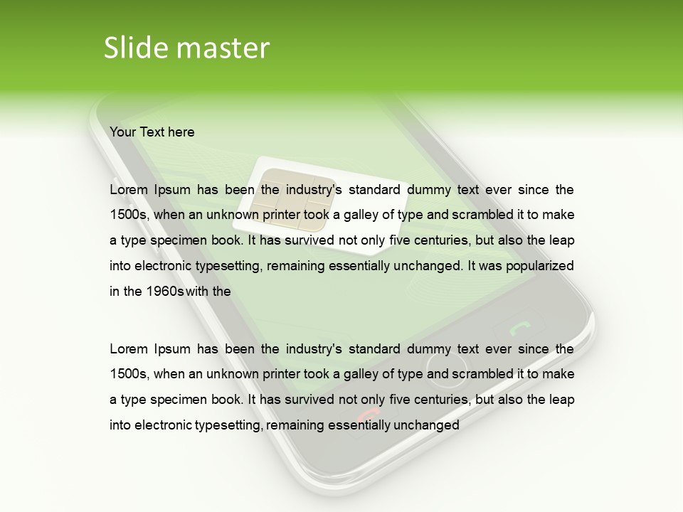 Man Holidays Summer PowerPoint Template