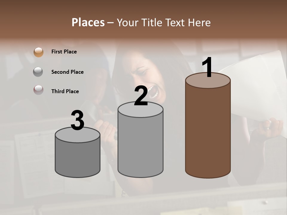 Upset Lady Crumple PowerPoint Template