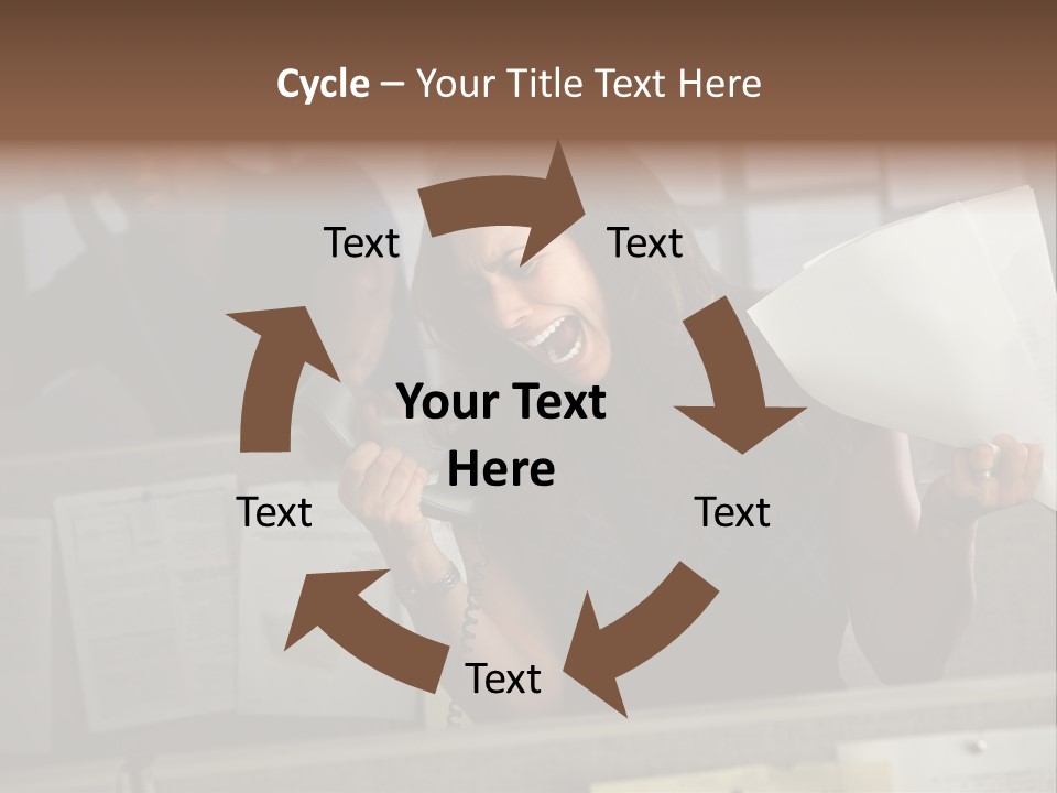 Upset Lady Crumple PowerPoint Template