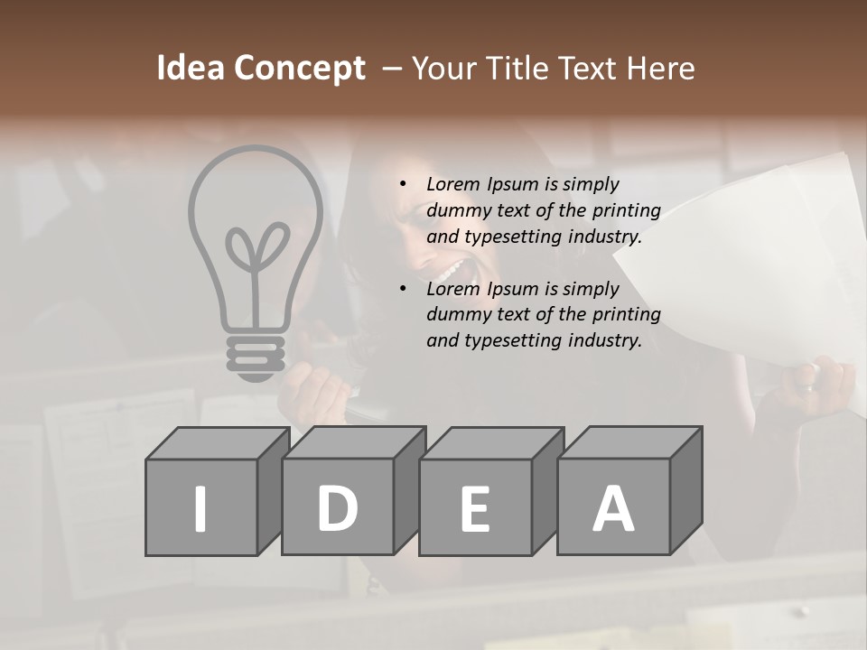 Upset Lady Crumple PowerPoint Template