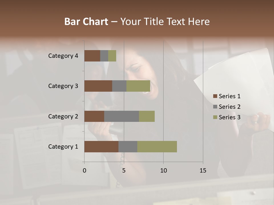 Upset Lady Crumple PowerPoint Template