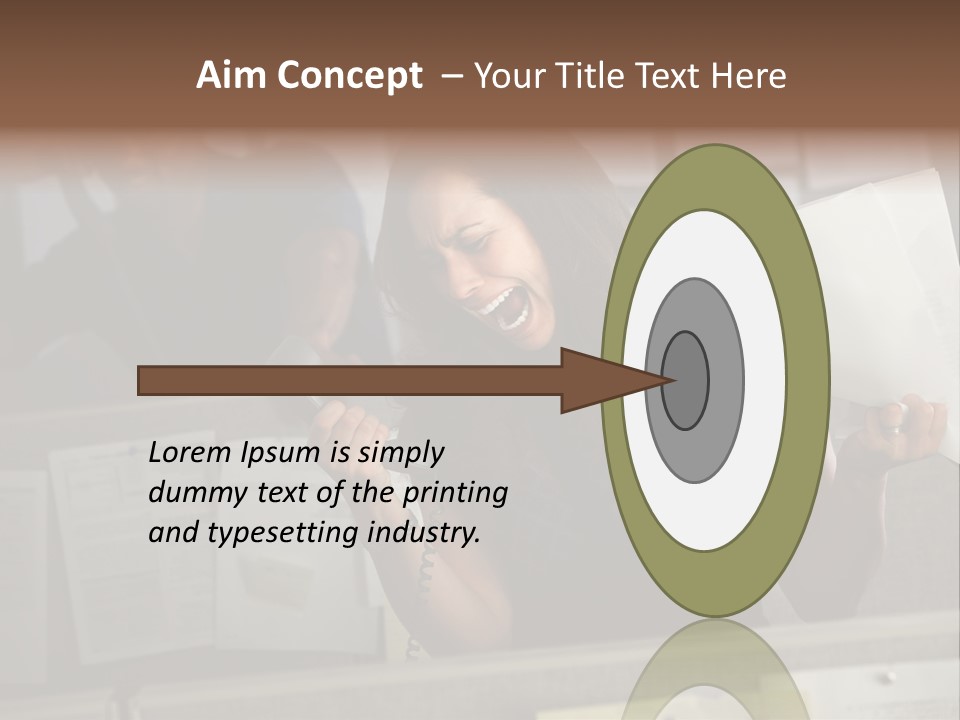 Upset Lady Crumple PowerPoint Template