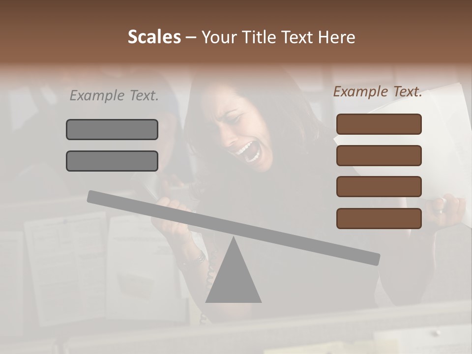 Upset Lady Crumple PowerPoint Template