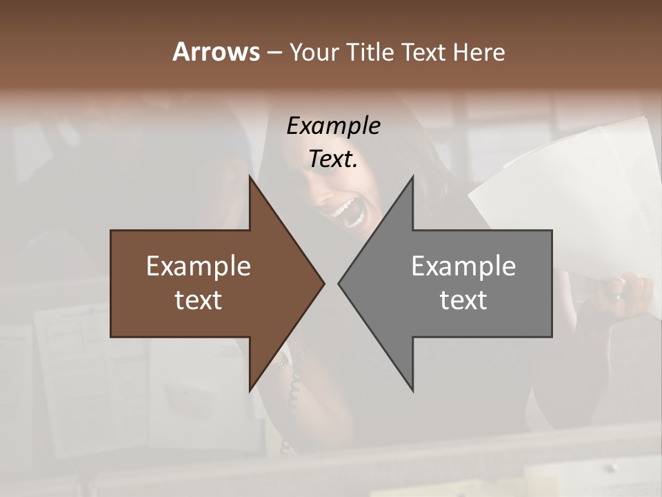 Upset Lady Crumple PowerPoint Template