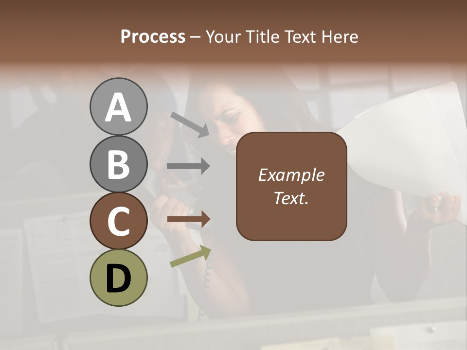 Upset Lady Crumple PowerPoint Template