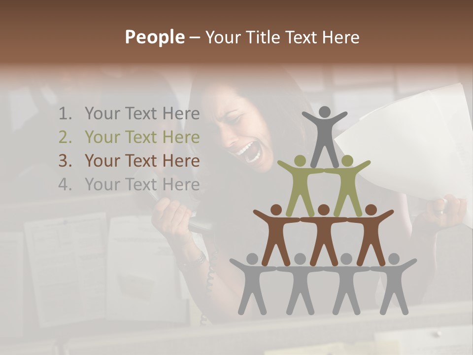 Upset Lady Crumple PowerPoint Template