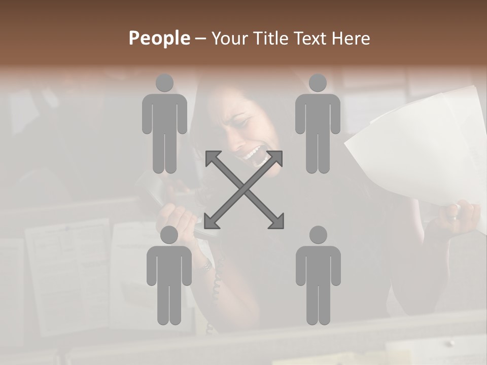 Upset Lady Crumple PowerPoint Template