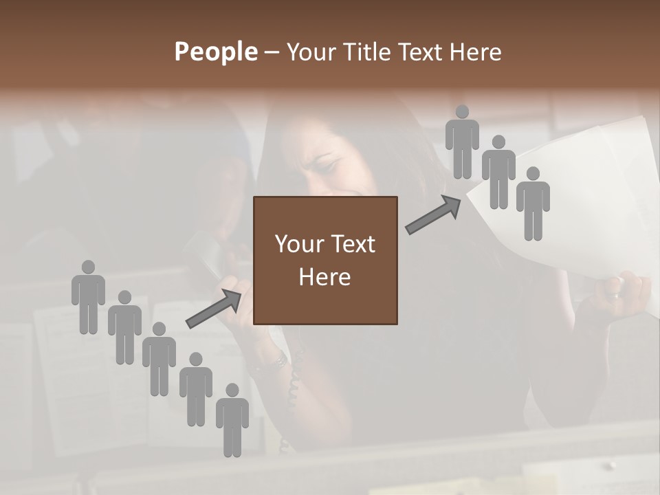 Upset Lady Crumple PowerPoint Template