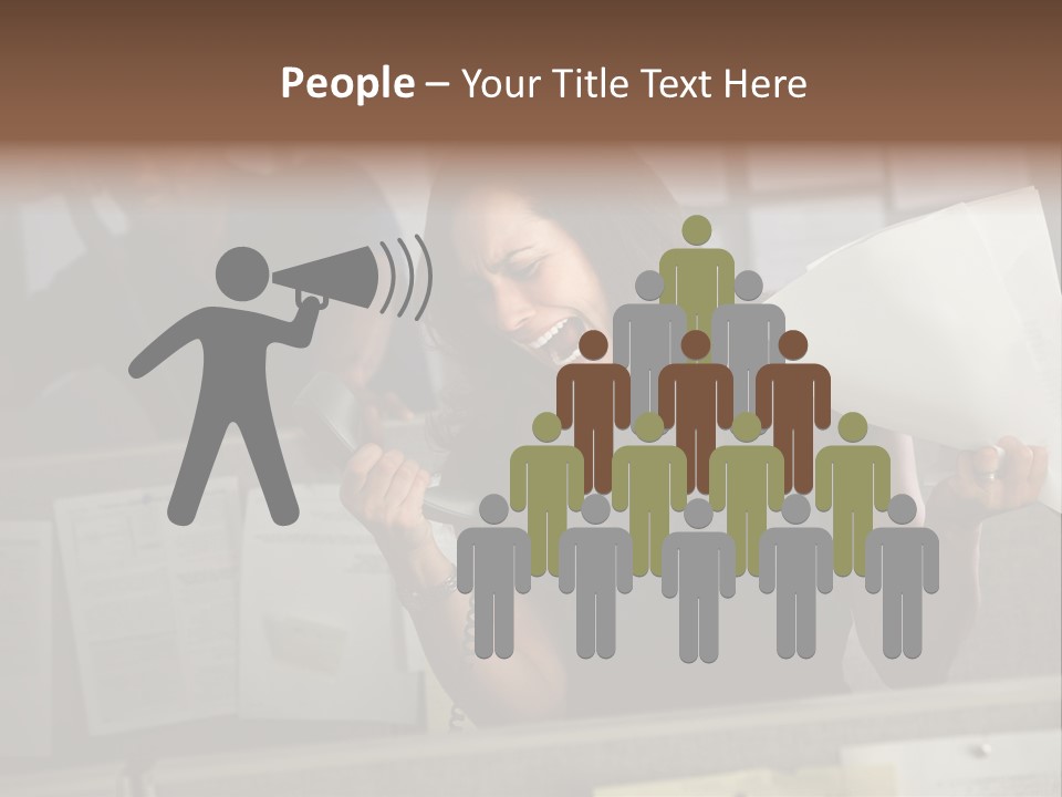 Upset Lady Crumple PowerPoint Template