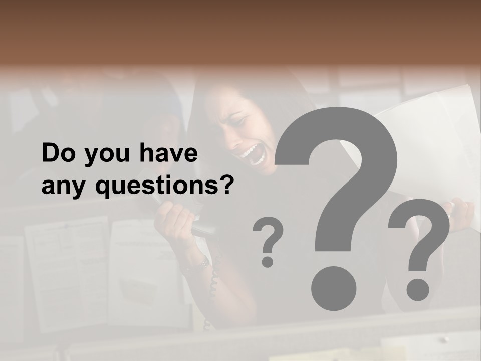 Upset Lady Crumple PowerPoint Template