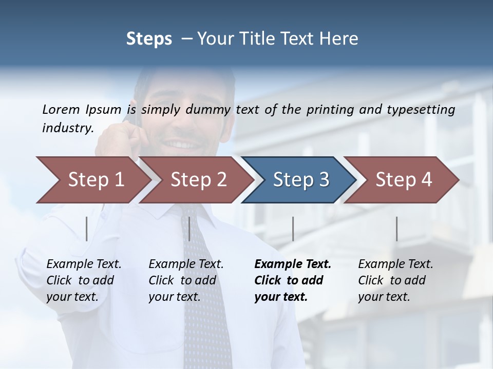 Successful Outdoors Tie PowerPoint Template